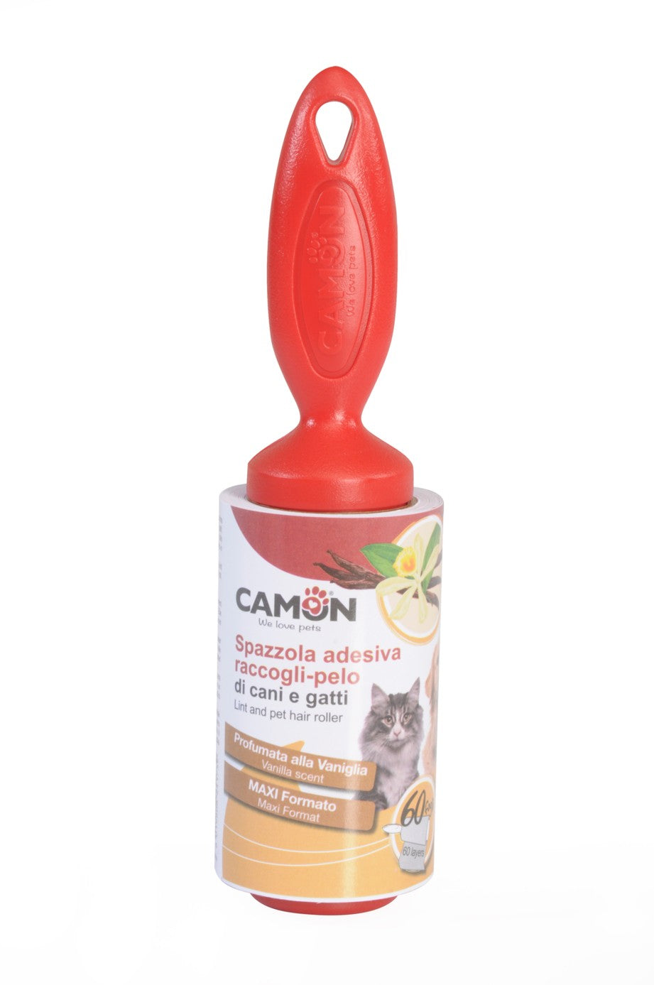 Camon Spazzola Adesiva Raccogli-Pelo – Profumo Vaniglia Camon Spazzola Adesiva Raccogli-Pelo – Profumo Vaniglia